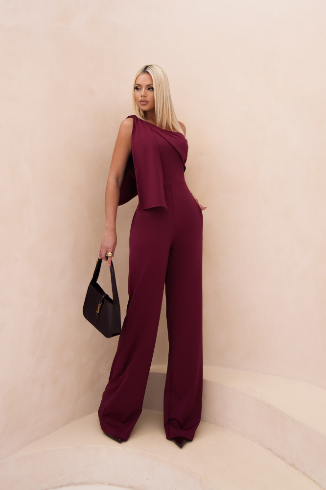 Macacão Pantalona Assimétrico Fluído Susana