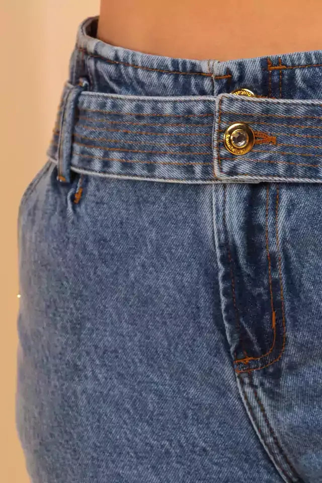 Short Hot Pant Lavagem Escura